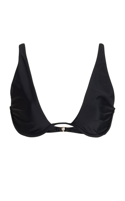 Jade Swim Paloma Bikini Top In Black