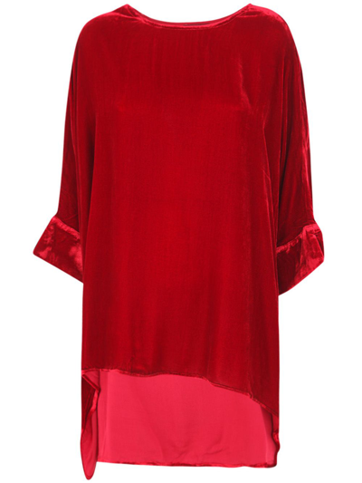 Bianco Levrin Rene Round Neck Shirt In Red