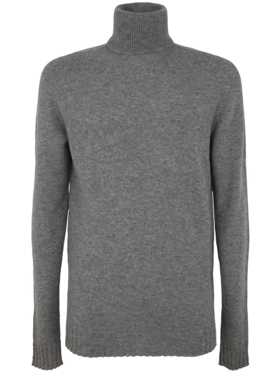 Md75 Cashmere Turtle Neck Jumper In Grey