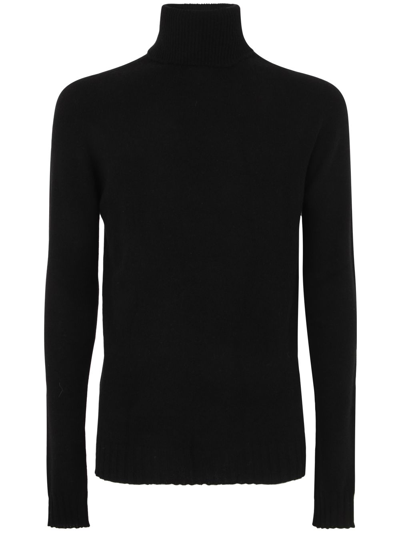 Md75 Cashmere Turtle Neck Jumper In Black