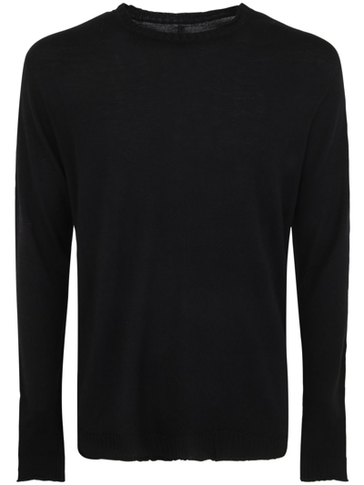 Md75 Cashmere Crew Neck Jumper In Black