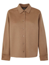 Max Mara Popoli Hemd Aus Wollfilz In Brown