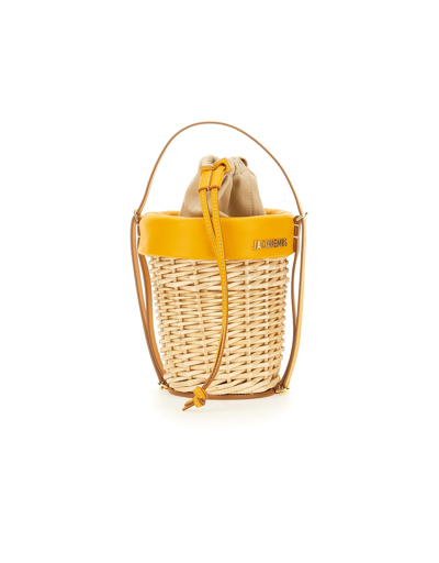 Jacquemus Le Panier Seau Shoulder Bag In Yellow
