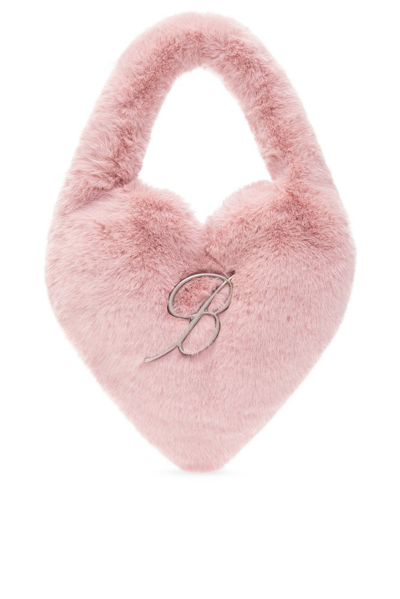 Blumarine Logo Plaque Heart In Pink