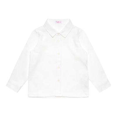 Il Gufo Long Sleeved Jersey Shirt In White