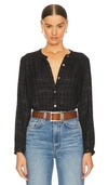 Rails Eloise Plaid Button-front Shirt In Black
