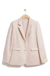 & Other Stories Relaxed Fit Linen Blend Blazer In Beige