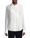 BURBERRY BURBERRY PLEAT BIB SHIRT