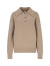 Khaite Bristol Pullover Aus Einer Kaschmirmischung In Beige