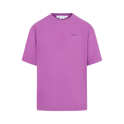 Off-white Jumbo Arrow Over Short Sleeve T-shirt In Purple