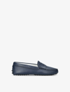 Tod's Mocassino Gommini Suede Driving Shoes 6-9 Years In Blue