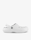 Crocs Women's Stomp Platform Clogs In White Grey