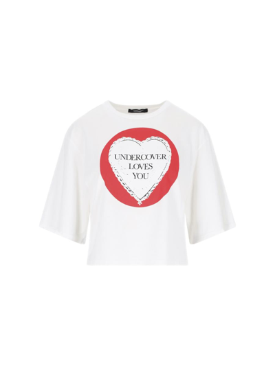 Undercover Graphic-print Cotton T-shirt In White