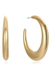 Ettika Essential Hoop Earrings In 18k Gold Plated Or Rhodium Plated In Gold
