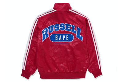 Pre-owned Bape X Russell Track Jacket Red