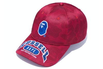 Pre-owned Bape X Russell Cap Red