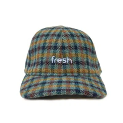 Fresh Shetland Wool Cap Tartan Blue