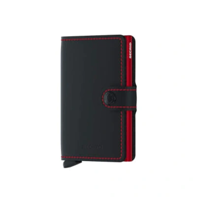 Secrid Mini Wallet Matte Black & Red