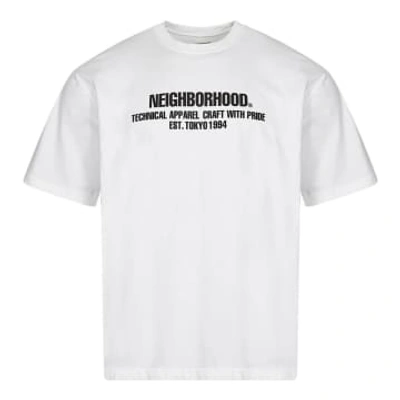 Neighborhood Logo T-shirt In White