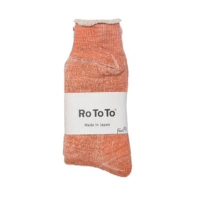 Rototo Double Face Socks Orange