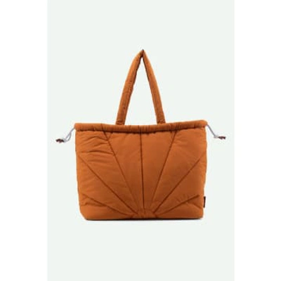 The Sticky Sis Club La Promenade Croissant Brown Padded Tote Bag