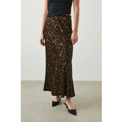 Rails Women's Leia Leopard Satin Maxi Skirt In Animal Print