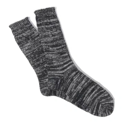 Anonymous Ism 5 Colour Mix Crew Sock Black 0080