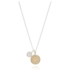 ANNA BECK CIRCLE OF LIFE DUAL DIVIDED DISK NECKLACE