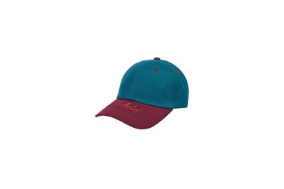Pre-owned Palace Visor 6-panel Hat Green/burgundy