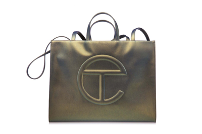Pre-owned Telfar Large Shopping Bag Acid