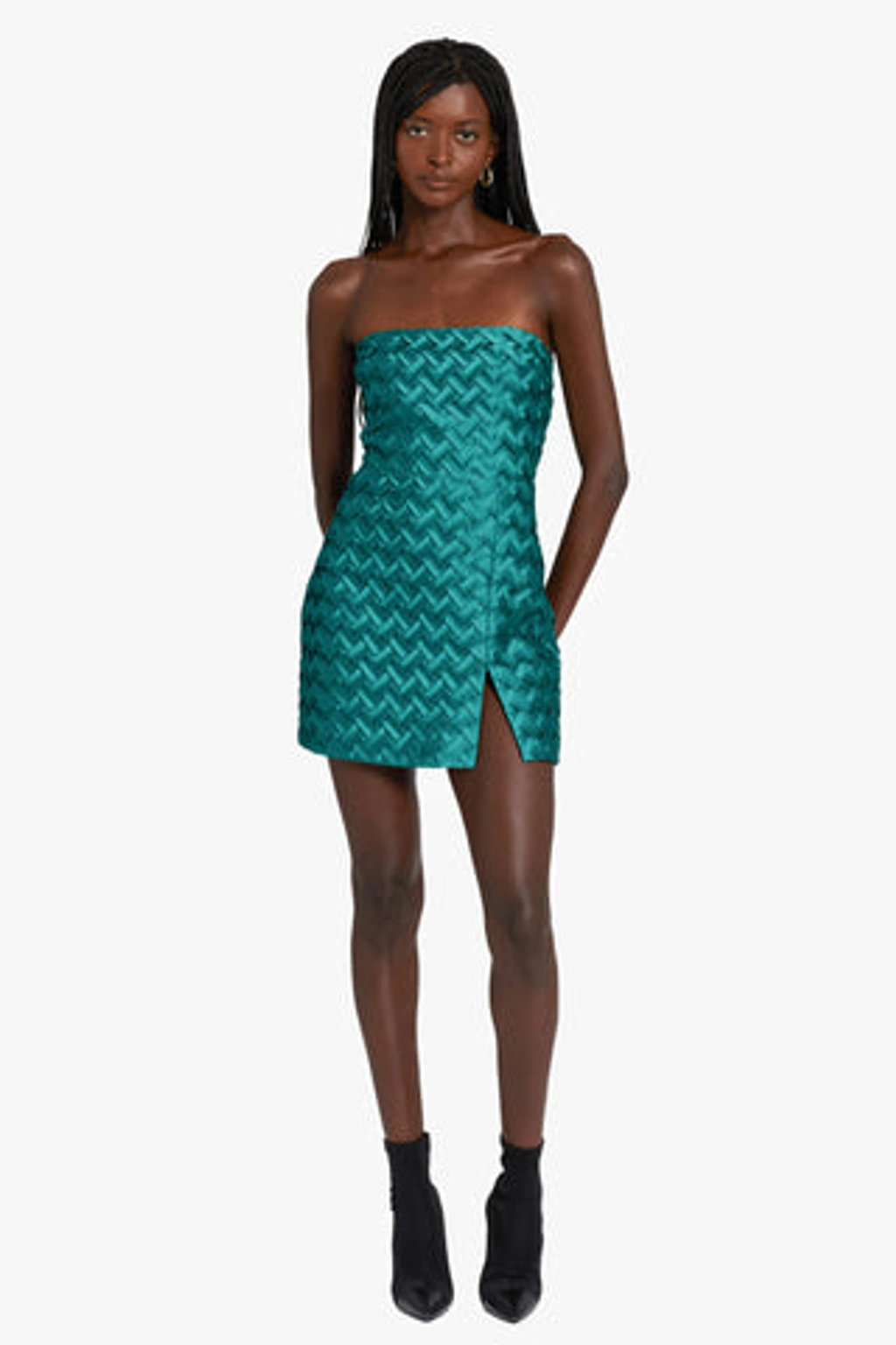 Amanda Uprichard Arely Dress In Green | ModeSens