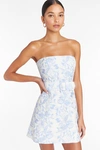 amanda uprichard fae dress english blue Strapless Mini Fae Dress in Shocking Pink Toile | L main image 1