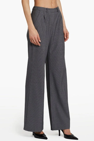 Amanda Uprichard Slater Pants In Eton Pinstripe