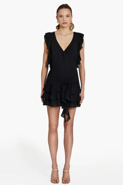 Amanda Uprichard Carissa Mini Dress In Black