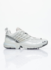 Salomon White Acs Pro Advanced Sneakers In Metal Ghost Gray Silver Metal