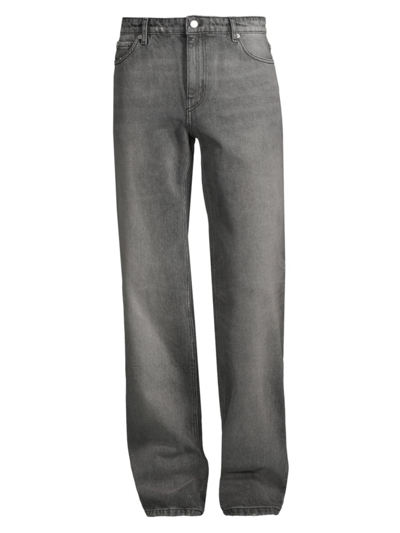 Courrèges Relaxed Denim Pants In Grey