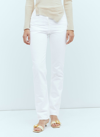 Jacquemus White Le Chouchou 'la Chemise De Nîmes Linon' Jeans In White