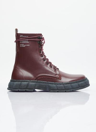 Viron 1992 Appleskin Boots In Burgundy