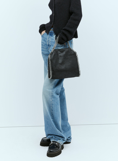 Stella Mccartney Falabella Mini Tote Handbag In Black