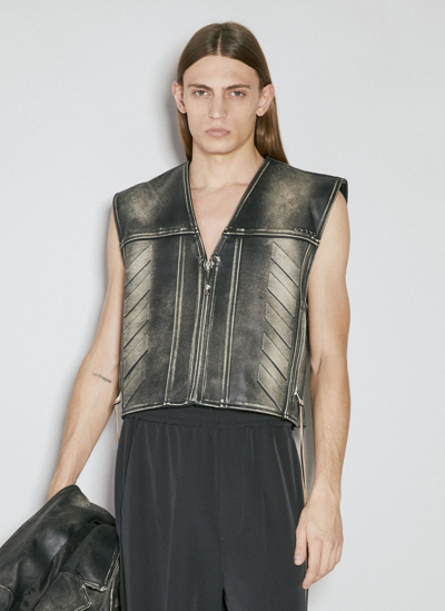 EYTYS HARPER EMBOSS VINTAGE LEATHER VEST