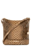 BRAHMIN KATIE CROC EMBOSSED LEATHER CROSSBODY BAG