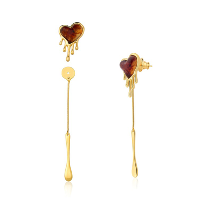M. Dolores Delirio Earring Caramel Iconic In Gold