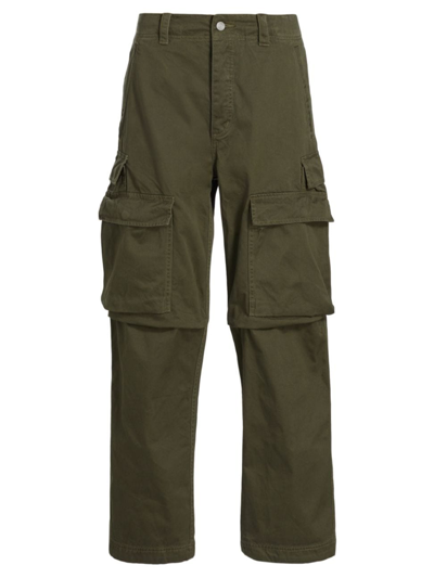 Purple Brand Men's Twill Cargo Slim-fit Pants In Green