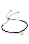 Monica Vinader Womens Sterling Silver Linear Recycled Sterling-silver Disc Bracelet