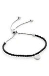 Monica Vinader Womens Sterling Silver Linear Recycled Sterling-silver Disc Bracelet In Sterling Silver