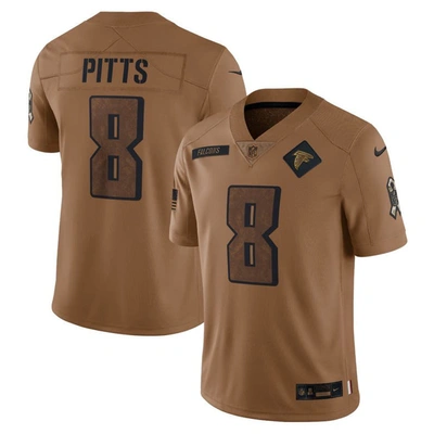 Nike Kyle Pitts Atlanta Falcons Salute To Service  Men's Dri-fit Nfl Limited Jersey In Brown