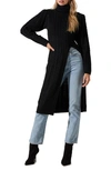 Astr The Label Longline Cable Stitch Turtleneck Sweater In Black