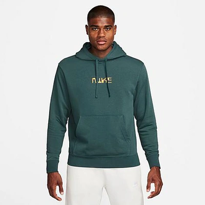 Nike Men's Club Fleece Pullover Soccer Hoodie In Green
