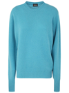 Drumohr Crew-neck Sweater In Blue 1