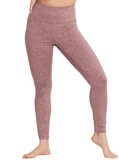 Body Up Twist Leggings In Merlot Heather